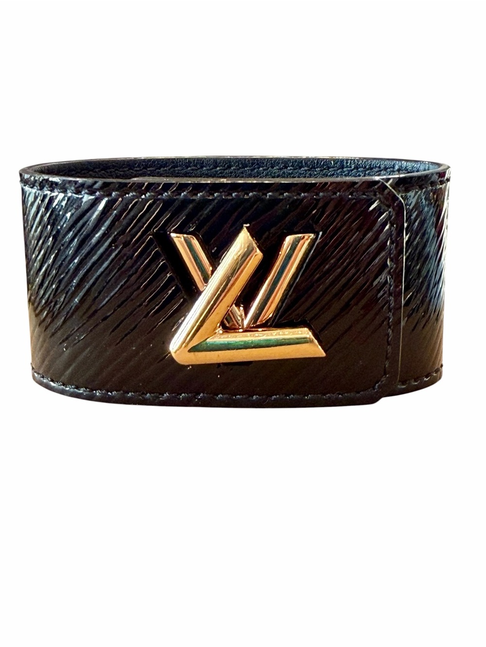 LOUIS VUITTON
Black Electric Epi Leather Twist Bracelet